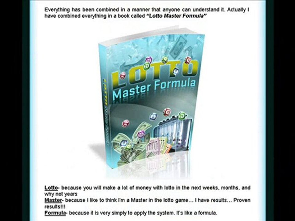 Lotto Master Formula