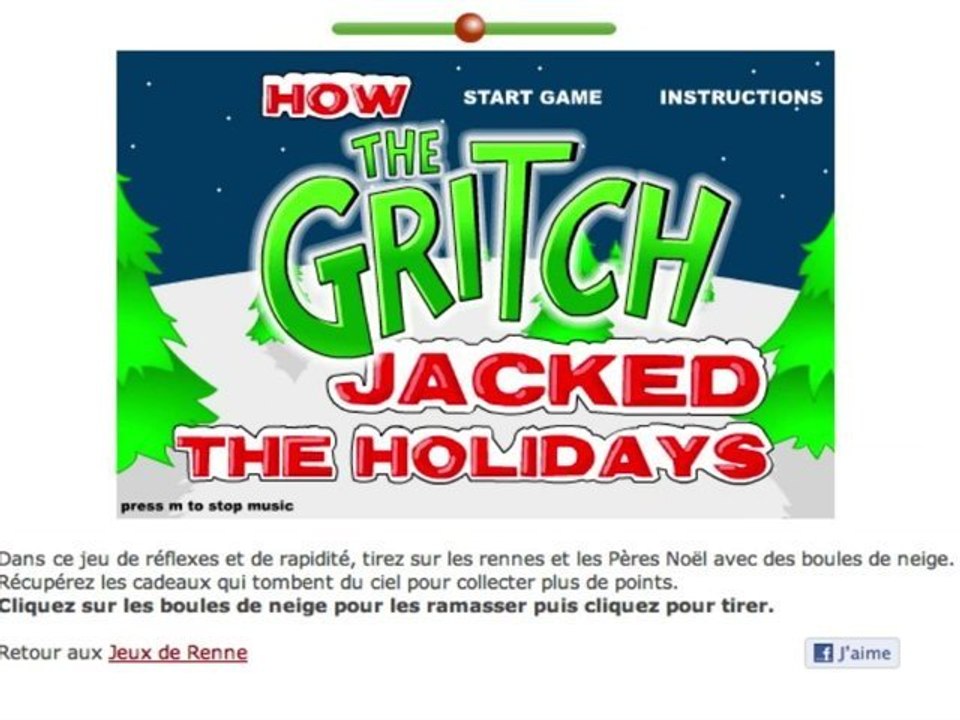 Jeu de lancer de boules de neige