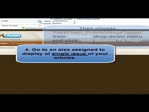 Dotnetnuke (DNN) Module: PF Publishing Module Placement