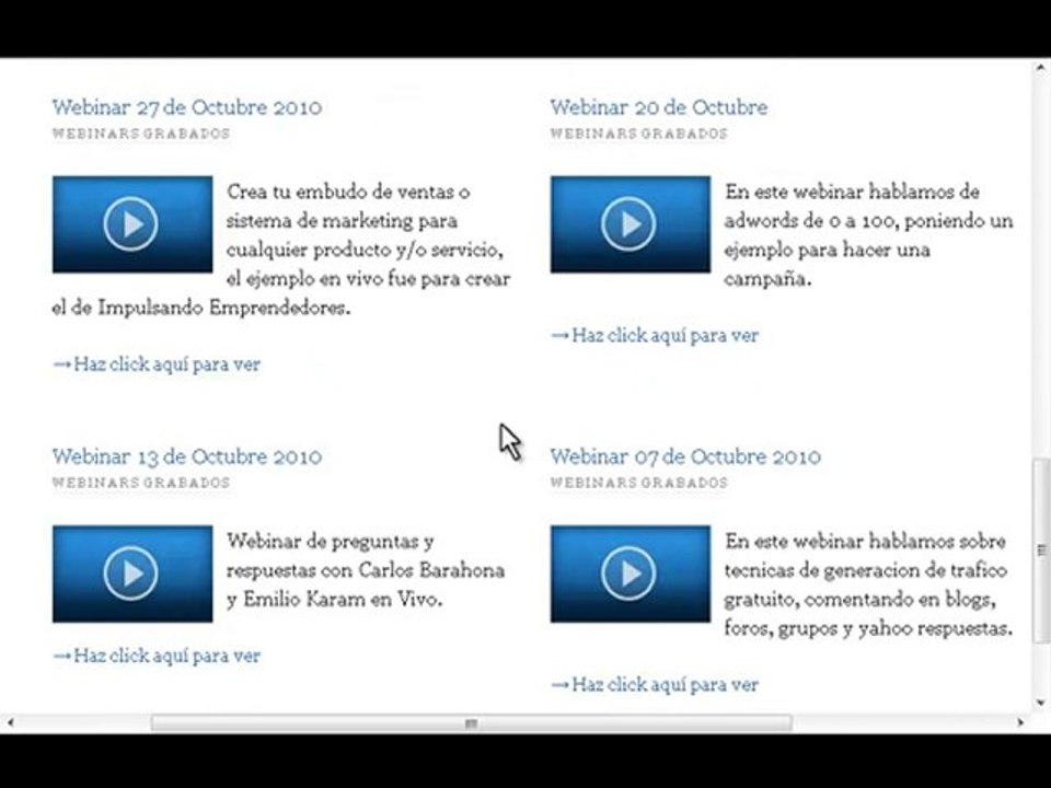 Tutoriales Y Entrenamientos De Negocios Por Internet De I.E.