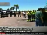 Preparan labores de limpieza en el Parque Indoamericano