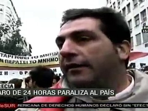 Atenas al borde del caos en la octava huelga general en Grecia