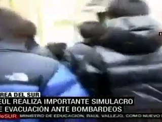 Seúl realiza importante simulacro de evacuación ante bombardeos