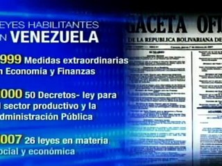 Recuento de las poderes habilitantes que le han sido concedidos a Chávez