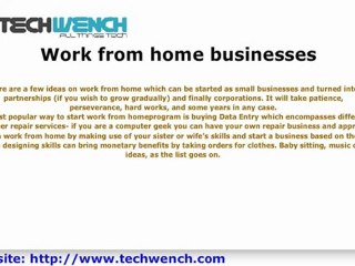 Incorporating a Work from Home Business