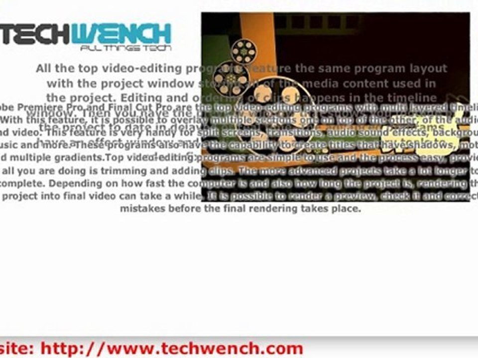 Learning about Top Video Editing Programs