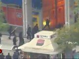 Raw Video Greek Protestors Clash With Police-1