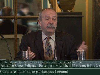 Introduction au Colloque Littérature du monde II - J.Legrand