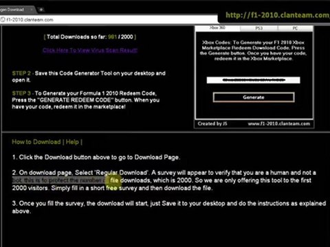 Downlad Latest 100% working F1 2010 Keygen + Crack