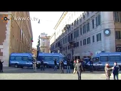 Il centro storico di Roma blindato per le manifestazioni