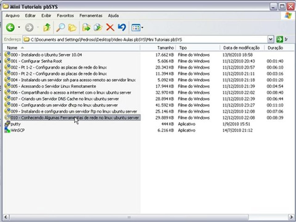 Video Aulas Servidor DNS,FTP,SSH, DHCP e Ferramentas de Rede