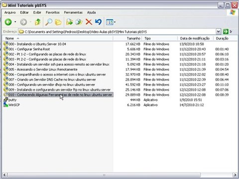 Video Aulas Servidor DNS,FTP,SSH, DHCP e Ferramentas de Rede