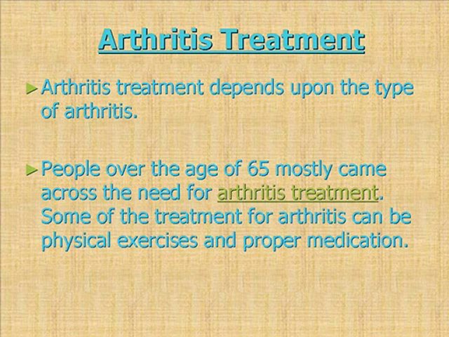 Arthritis Treatment