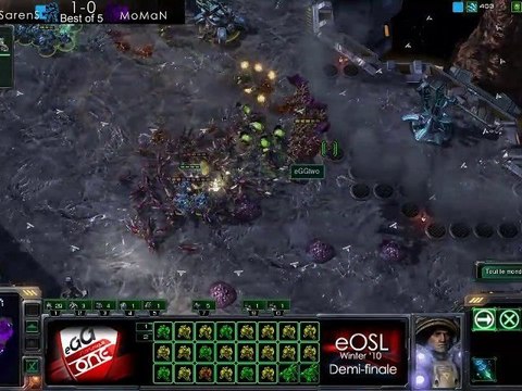 SarenS vs MoMaN 2/5 - Starcraft 2 - Demi eOSL Winter '10