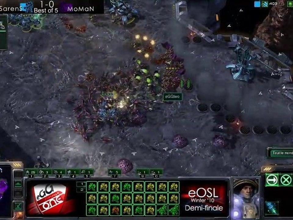SarenS vs MoMaN 2/5 - Starcraft 2 - Demi eOSL Winter '10