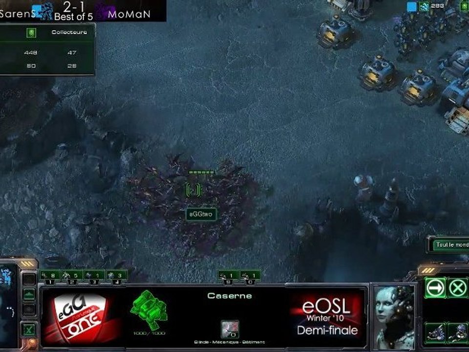 SarenS vs MoMaN 4/5 - Starcraft 2 - Demi eOSL Winter '10