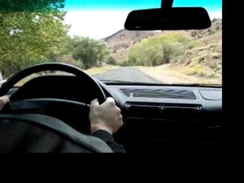 E32 BMW 740iL drove aggressively with little braking