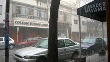 Grèle à Buenos Aires