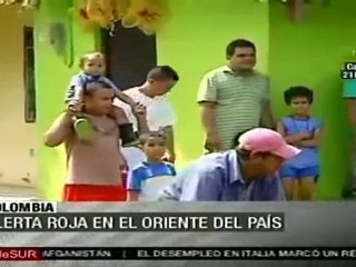 Alerta roja por lluvias en el oriente de Colombia