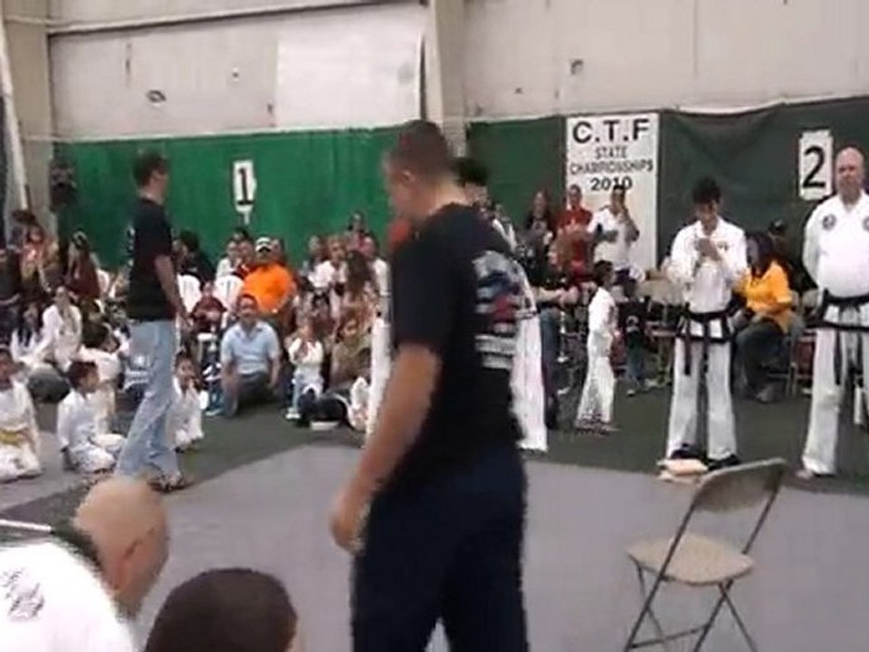 Fail Board Breaking kicking the guy on the face TWICE! "C.C"