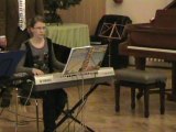 Weihnachtskonzert Musikschule Mücheln, Sandy Keyboard