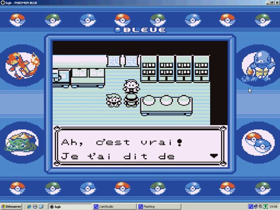 Walkthrough Pokemon Bleu Part 1: Un bon debut