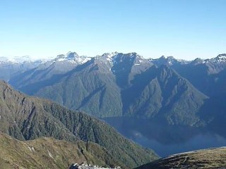 2010-11-28 Kleper track : vue du Mount Luxmore  1479m