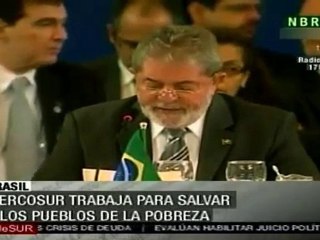 Lula: Mercosur trabajaba para salvar a los pueblos de la pob