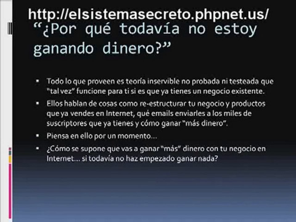 Descubri el Sistema Secreto para Ganar Miles $ en Internet