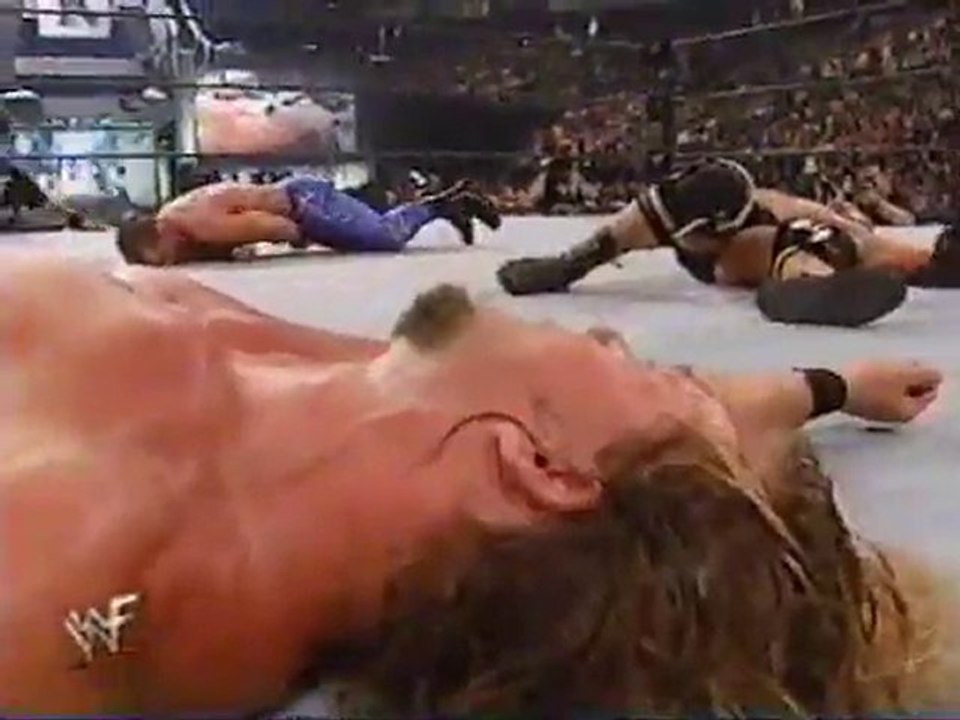 Chris Benoit vs Chris Jericho vs Stone Cold 2/3