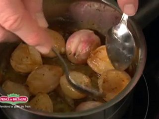 Échalotes confites au vin