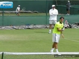 Roger Federer Overhead Smash in Slow Motion
