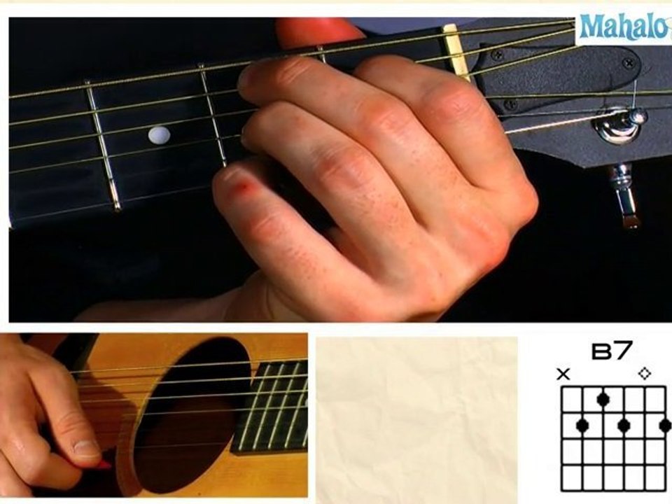 How to Play a B Seven (B7) Chord on Guitar