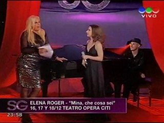 Elena Roger - Un año de Amor, luego entrevista con Susana