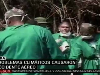 Mal clima causó accidente aéreo en Cuba (oficial)