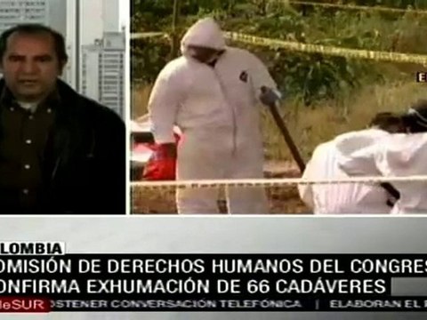 Comisión de Derechos Humanos del Congreso confirma exhumación de 66 cadáveres