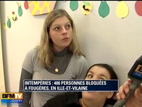 Intempéries : 400 personnes bloquées à Fougères