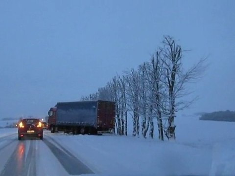 Neige dans l'Oise: Clermont-Breteuil en 5h30!