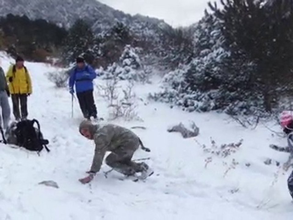karda yuvarlanma yarışı