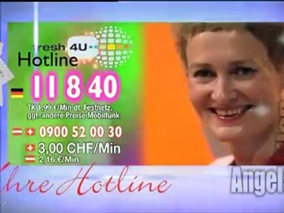 fresh4u Hotline Werbung im DSF am 17.02.2009