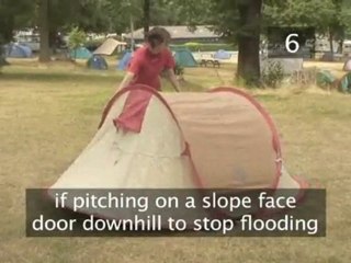 How To Pitch A Pop-Up Tent