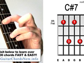 ♫♬ C#7 - Must Learn Pop & Rock Chords - Essential How ...