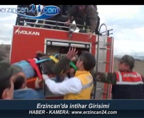 Erzincan'da Yüksek Gerilim Hattında İntihar Girişimi