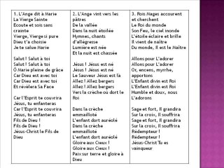 Chant 18.12.10 : L'ange dit à Marie