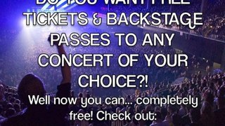 How to get free concert tickets to sold out shows