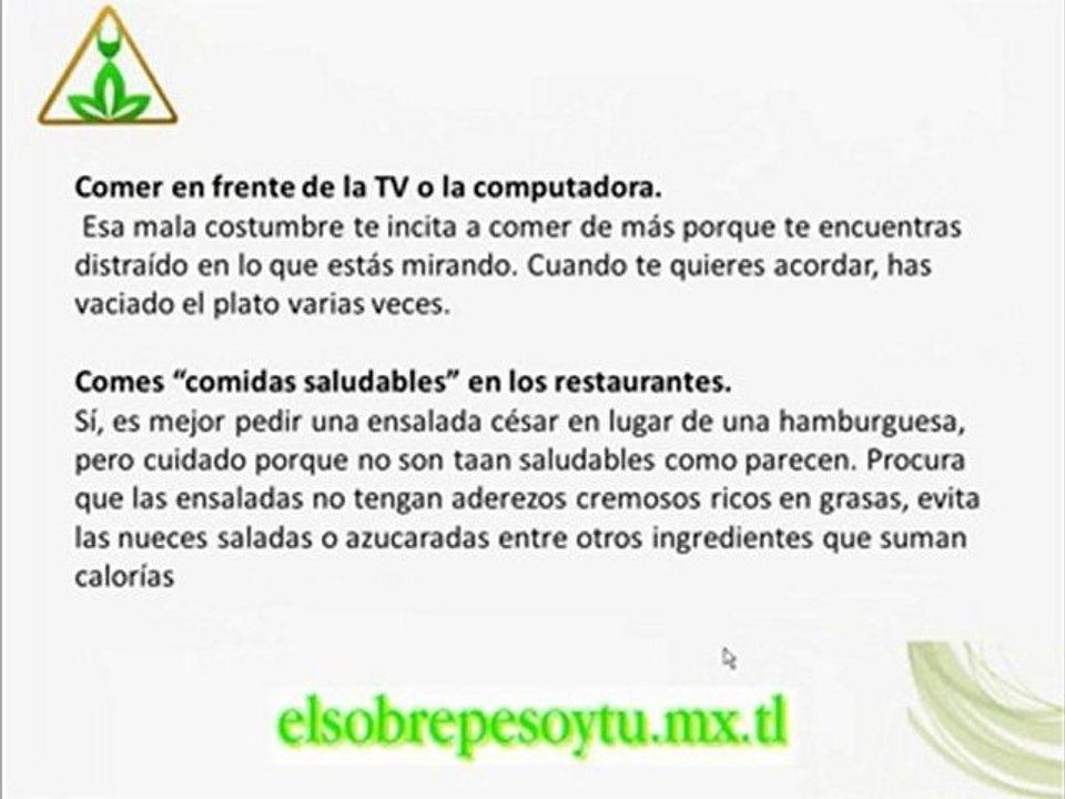 Malos Habitos Alimenticios http://www.elsobrepesoytu.mex.tl/