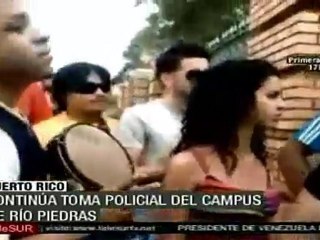 Continúa toma policial en Universidad de Puerto Rico
