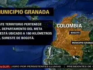 Ubicación del cementerio de Granada, en Colombia