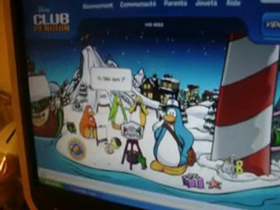 Visites des site club penguin et de Blablaland
