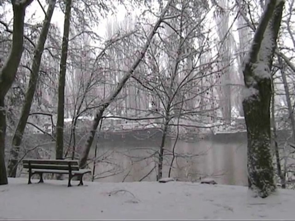 Neige dans le Val d'Oise / Mériel-Méry-Auvers